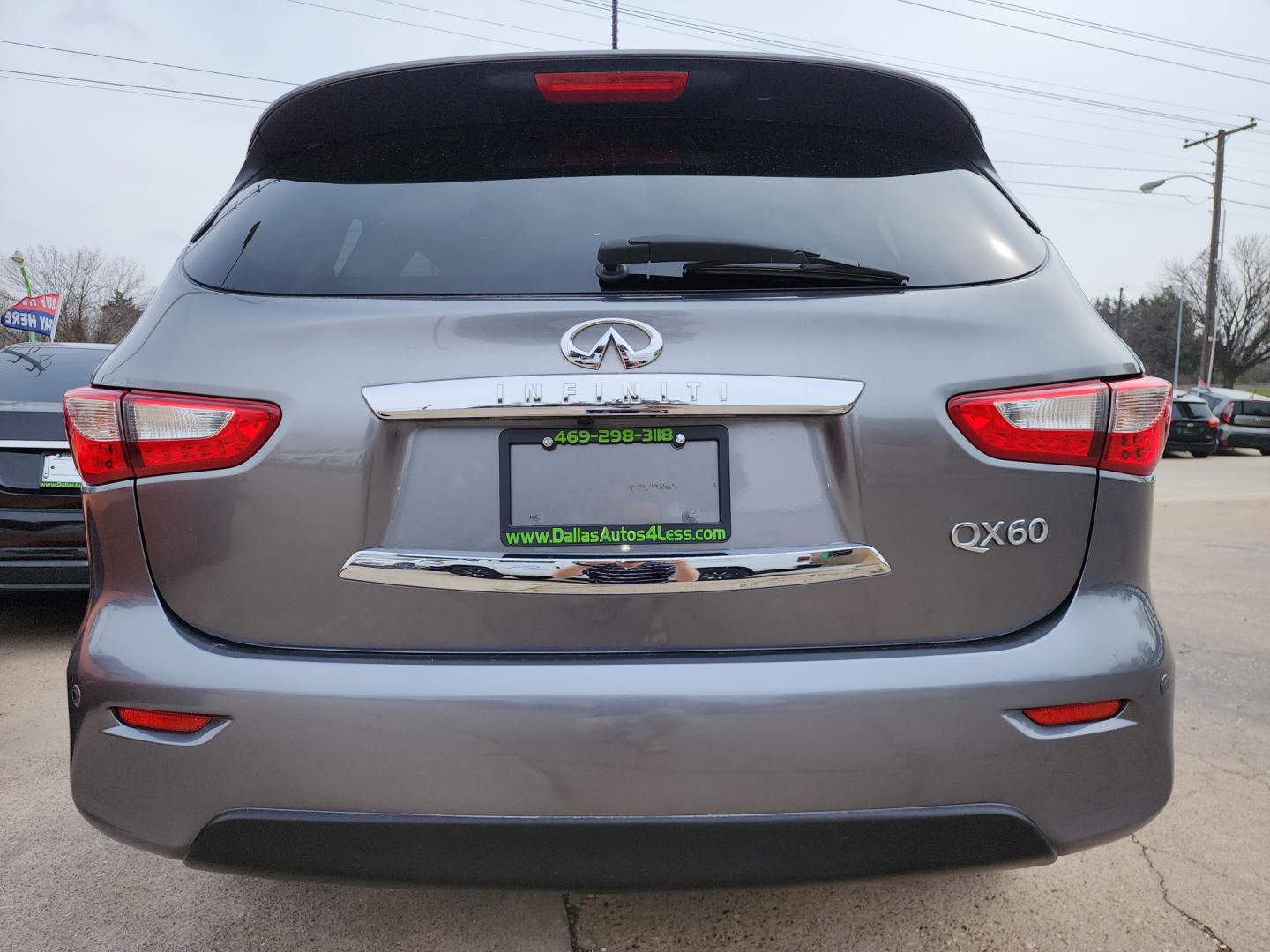 2015 SILVER Infiniti QX60 (5N1AL0MN1FC) with an 3.5L V6 DOHC 24V engine, Continuously Variable Transmission transmission, located at 2660 S.Garland Avenue, Garland, TX, 75041, (469) 298-3118, 32.885551, -96.655602 - Photo#4